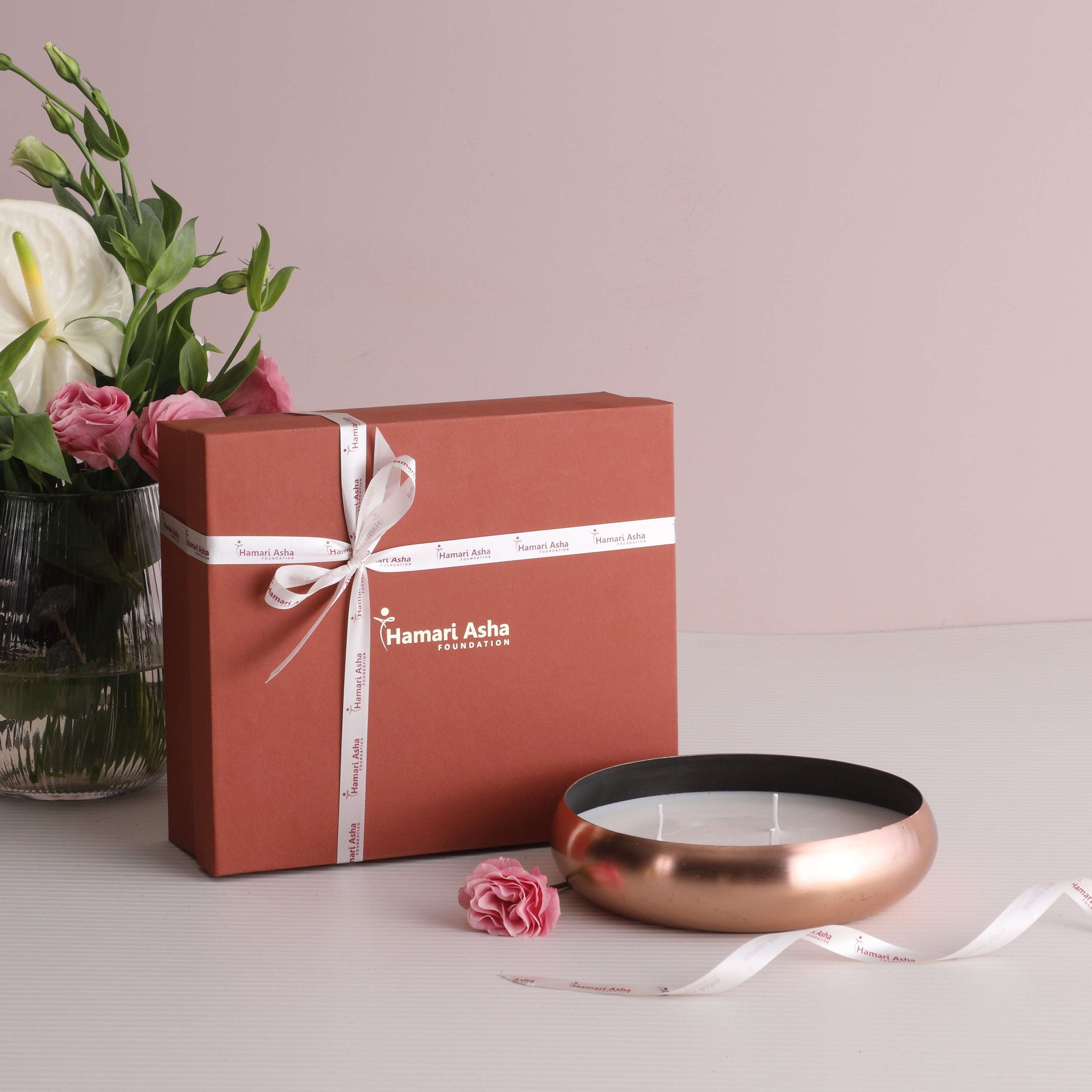 Big Urli Metal Candle - Copper